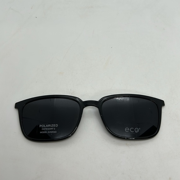 ECO Men’s Cypress BLK Eyeglasses Frames & Polarized Sun Clip On. RXable. NWT - Picture 9 of 10